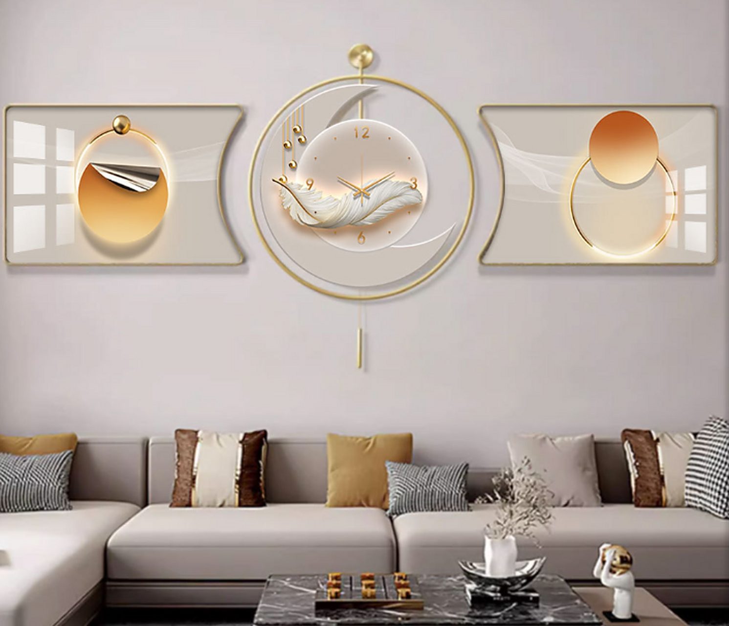 家居装饰画 墙壁艺术与建筑材料的完美融合